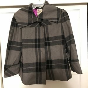 Tulle wool plaid jacket!