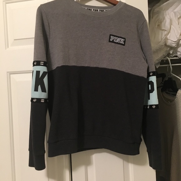 PINK Victoria's Secret Tops - Victoria's Secret Pink colorblock crew neck