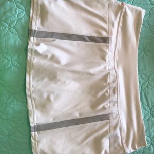 White & Gray Nike Tennis Skort