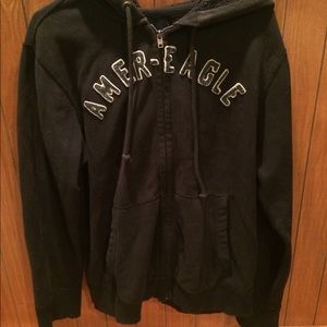 American Eagle Navy Sweatshirt jacket
