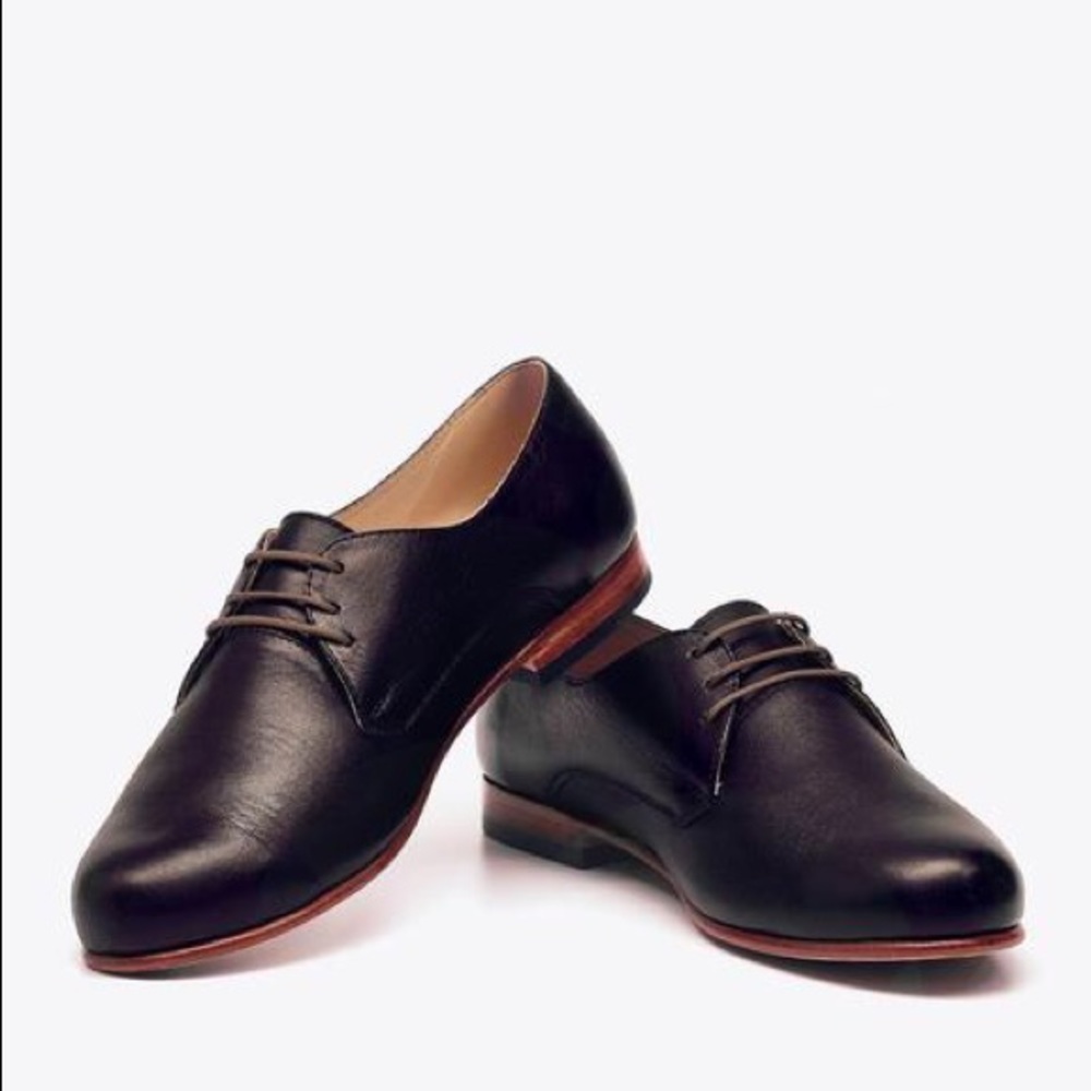 Nisolo Oliver Oxfords, size 8.5, leather, handmade