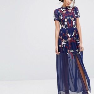 ASOS frock and frill sequence maxi dress