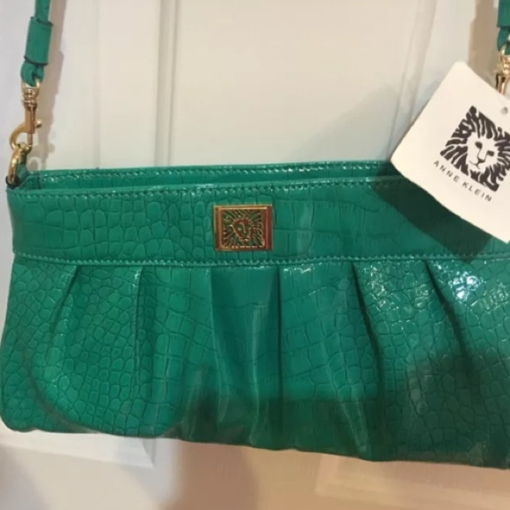 Anne Klein handbag.  Brand new with tags. Green.