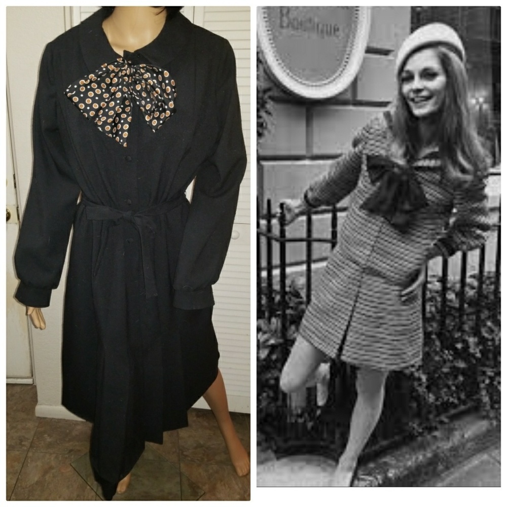 Authentic late 70s secretary dress