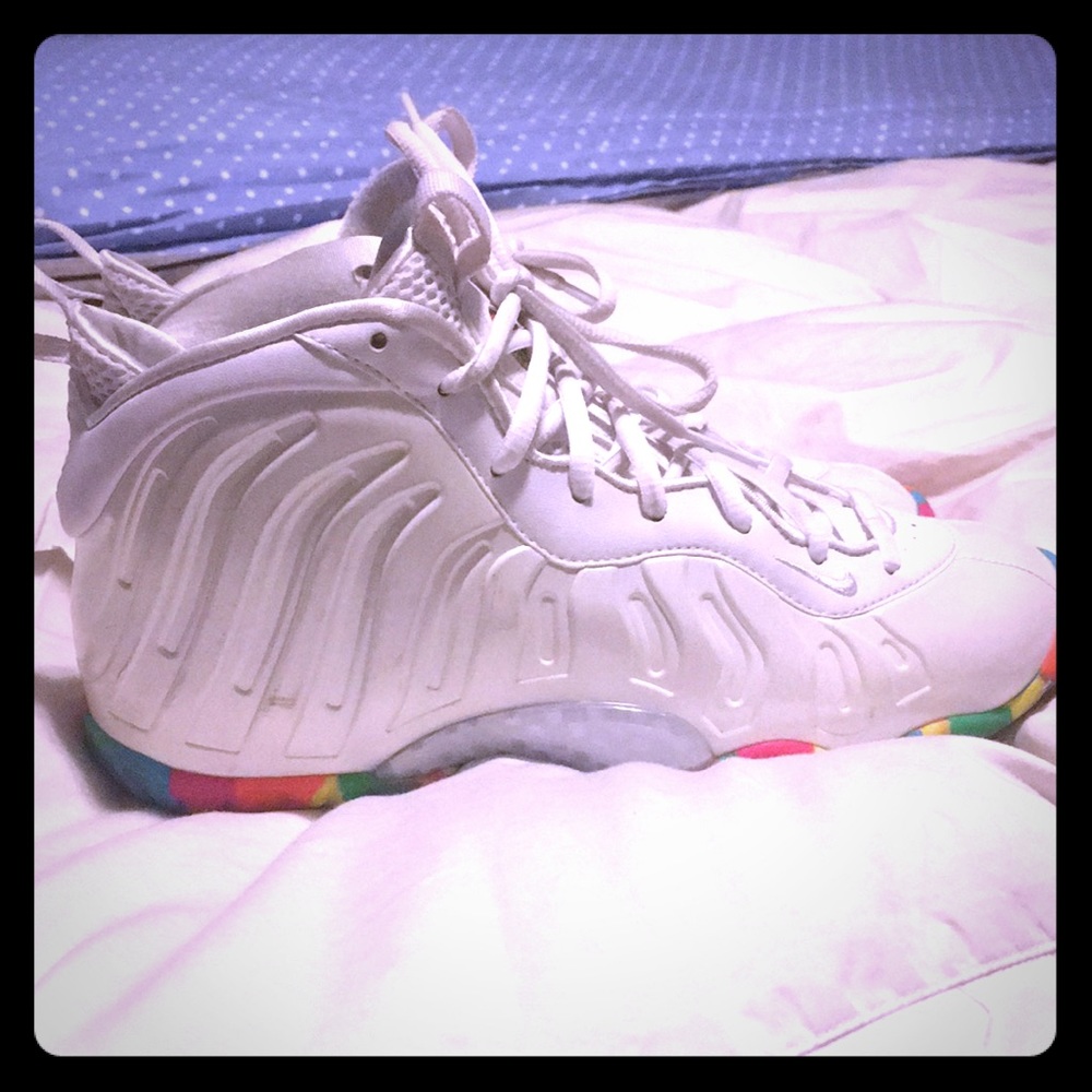 Nike fruity pebble foamposites size 6y