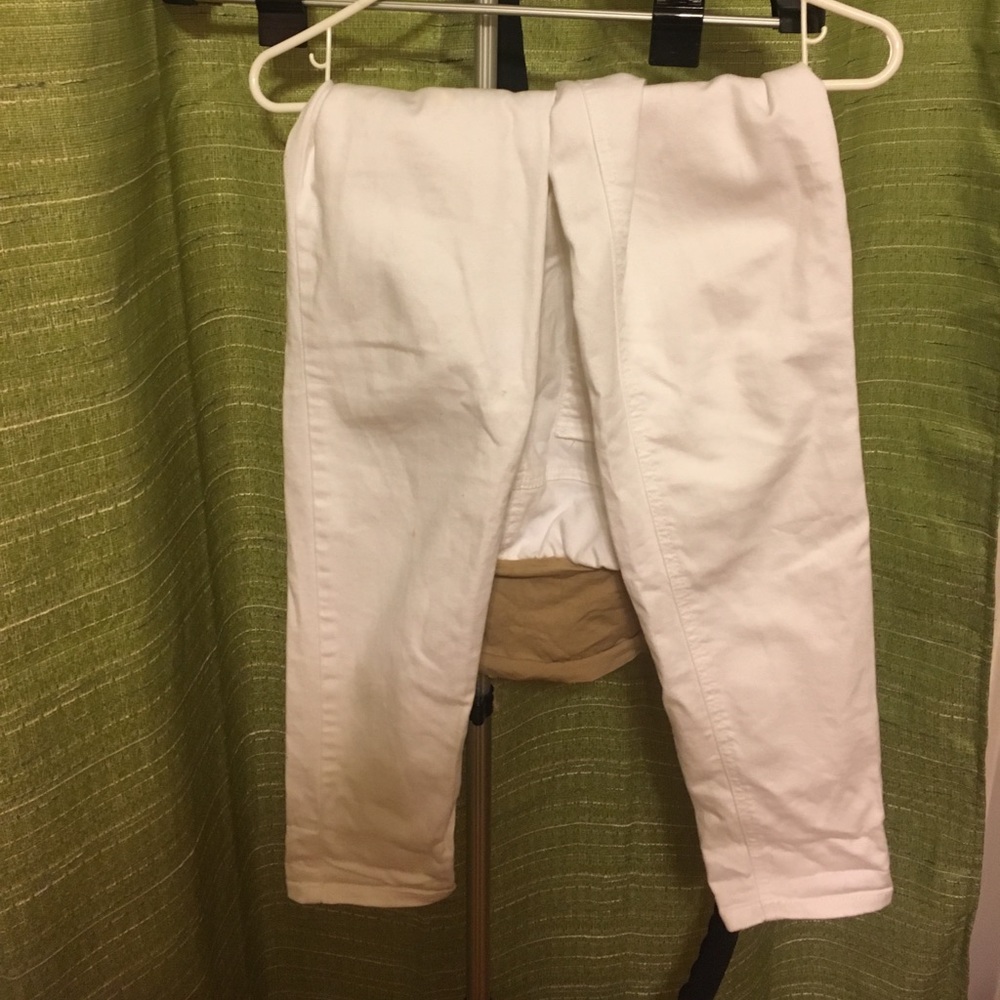 White Jessica Simpson Maternity Jeans