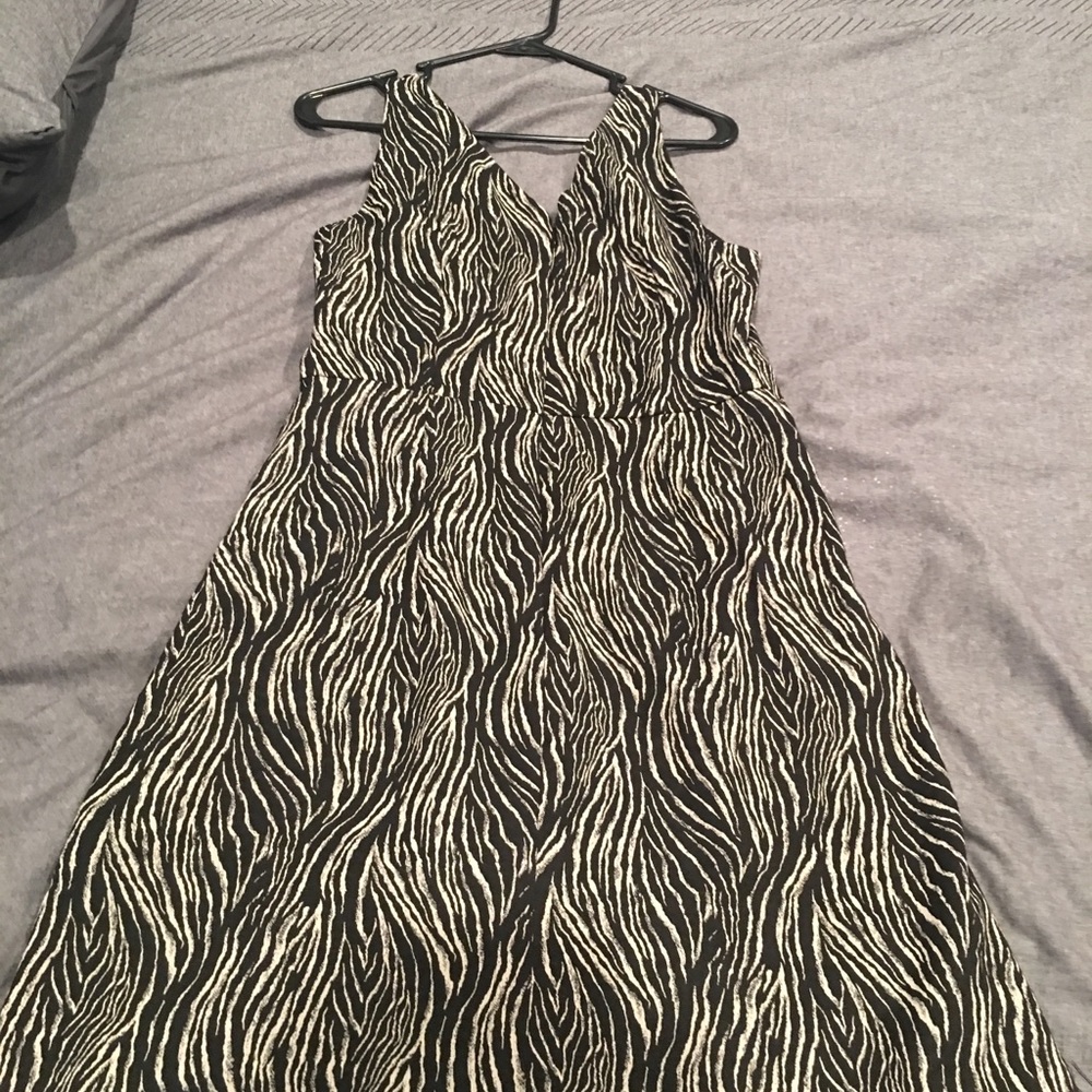 Size 12 H&M-Patterned Dress- Zebra print- Women’s