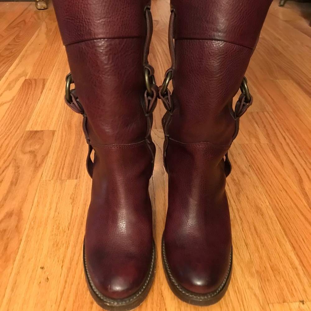 FRYE Jane mid calf leather Woman boots size 6