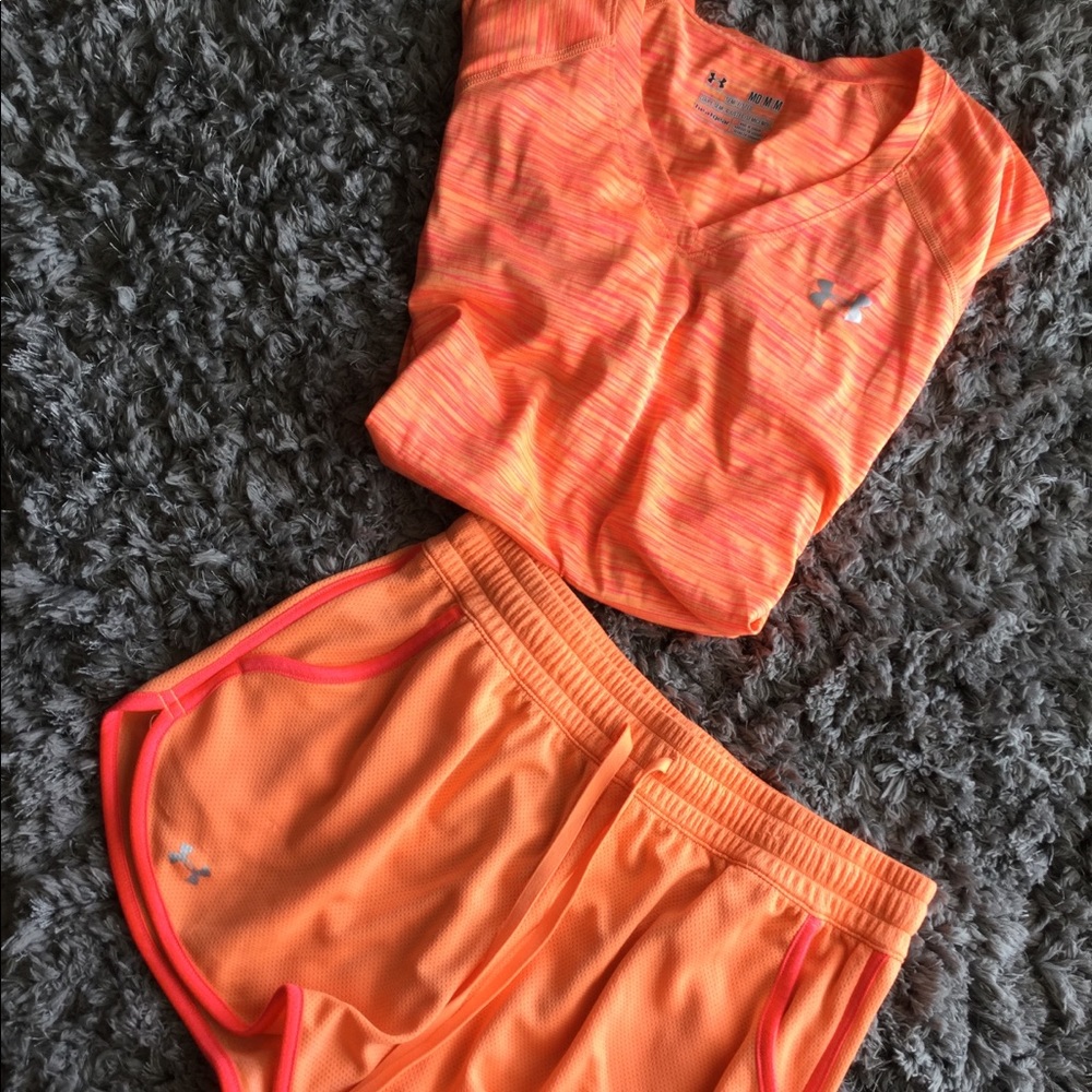 Under Armor Shorts and Shirt