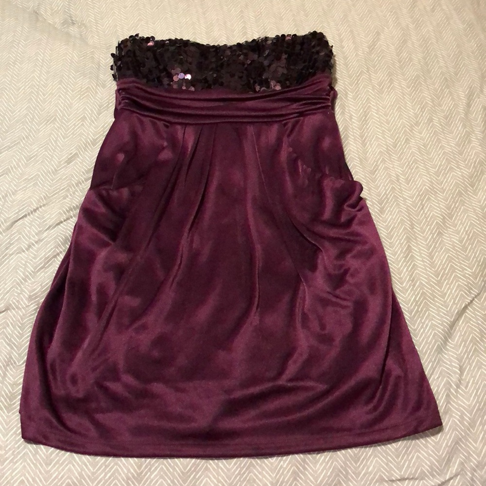 Purple sparkly dress