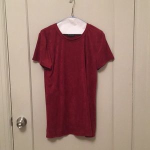 shirt dress maroon
