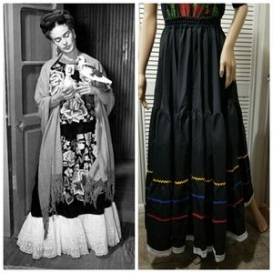 Authentic 1970s handmade maxi skirt