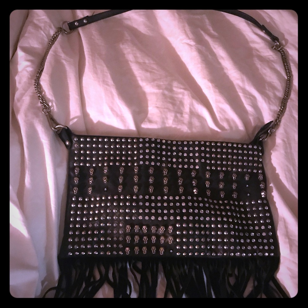 Leather skull 💀 and stud bag