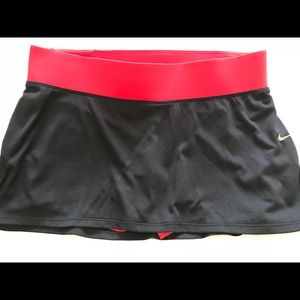Black & Red Nike Tennis Skort