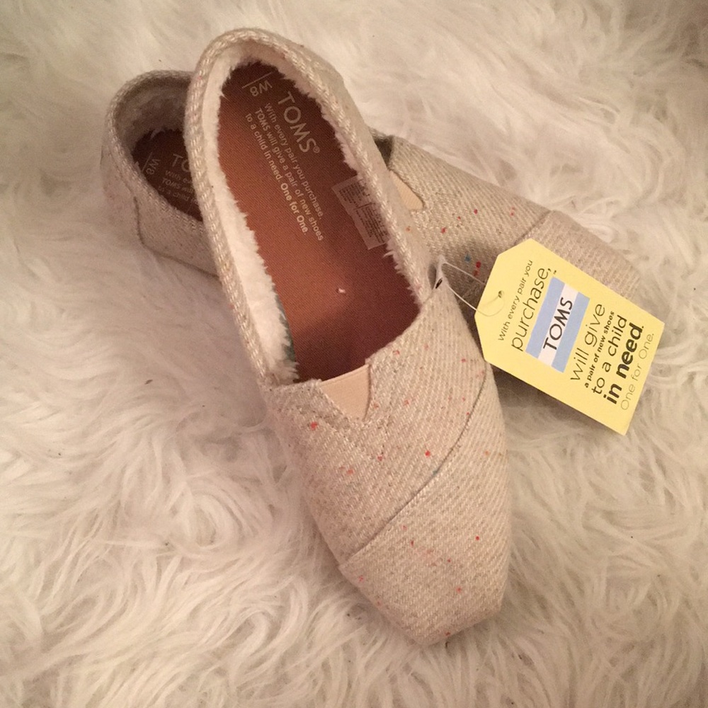 Cream Speckled Toms