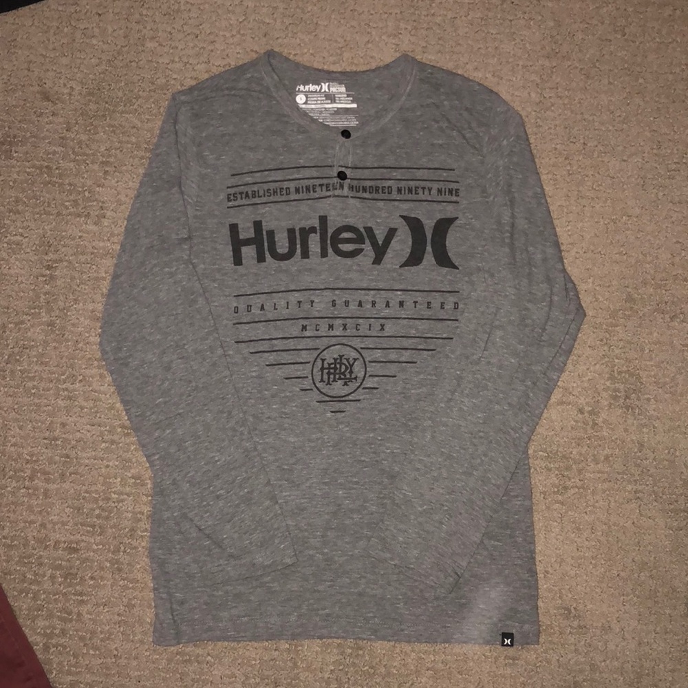 Hurley Henley Long Small Long sleeved T