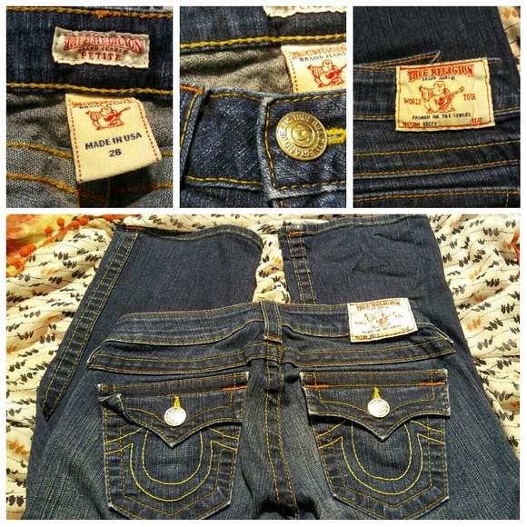 True Religion Jeans Size 26 Waist 2 Petite - Picture 2 of 4