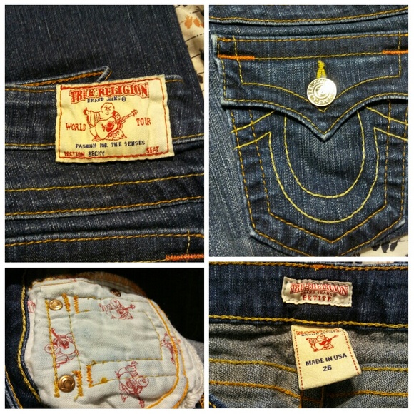 True Religion Jeans Size 26 Waist 2 Petite - Picture 4 of 4