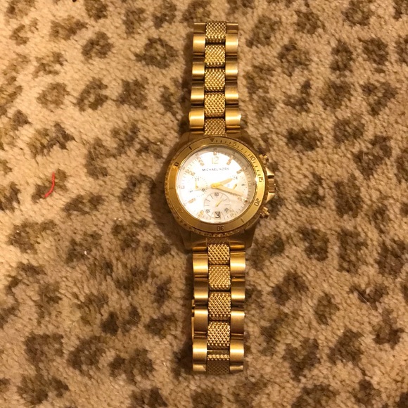Michael Kors chronograph gold tone watch main image 2
