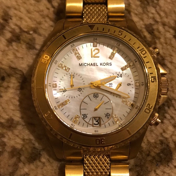 Michael Kors chronograph gold tone watch main image 7