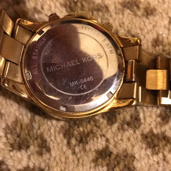 Michael Kors chronograph gold tone watch main image 5