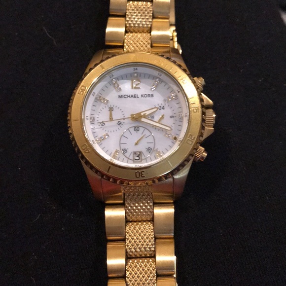 Michael Kors chronograph gold tone watch main image 6