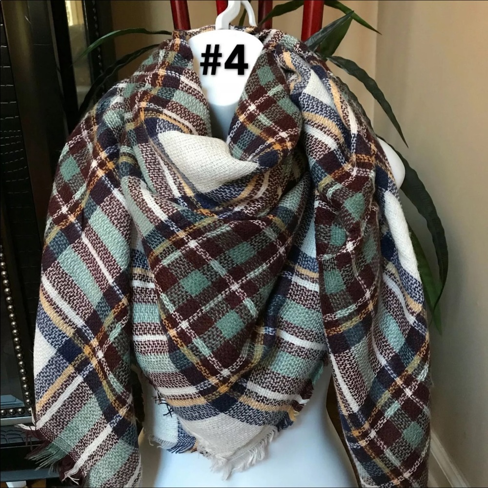 New Teal Oversized Blanket Scarf