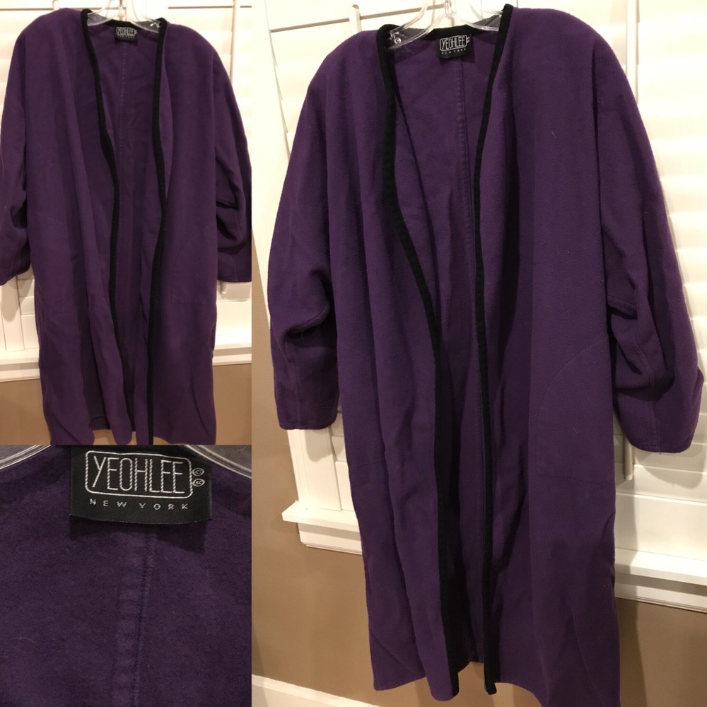 Vintage purple wool coat