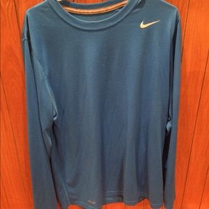 Nike dri-fit blue shirt