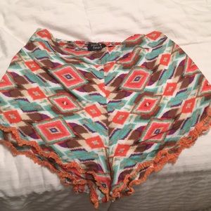 LF shorts. Multi colored. fit like a size small!