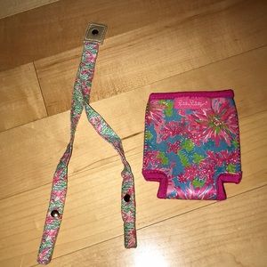 Lilly Putlizer Koozie and Croakie Set