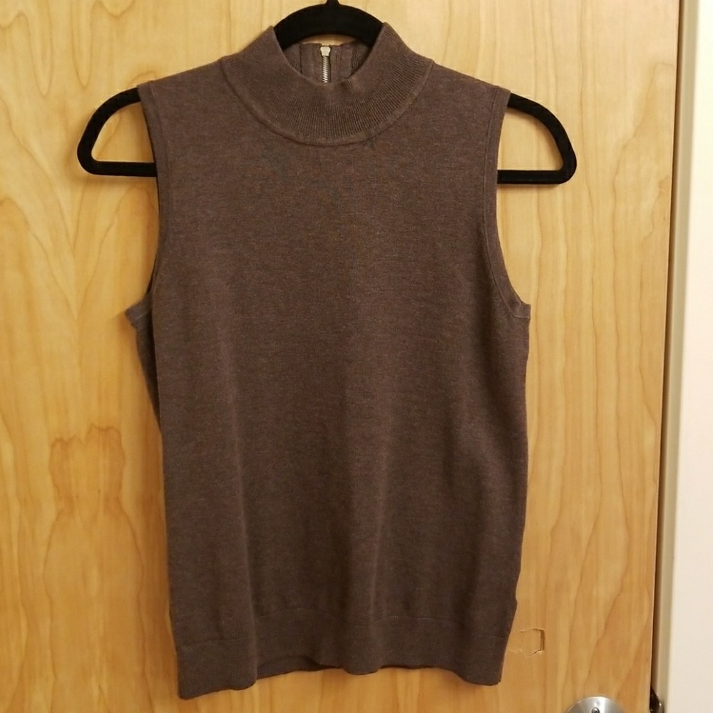 NWOT Brown high neck tank