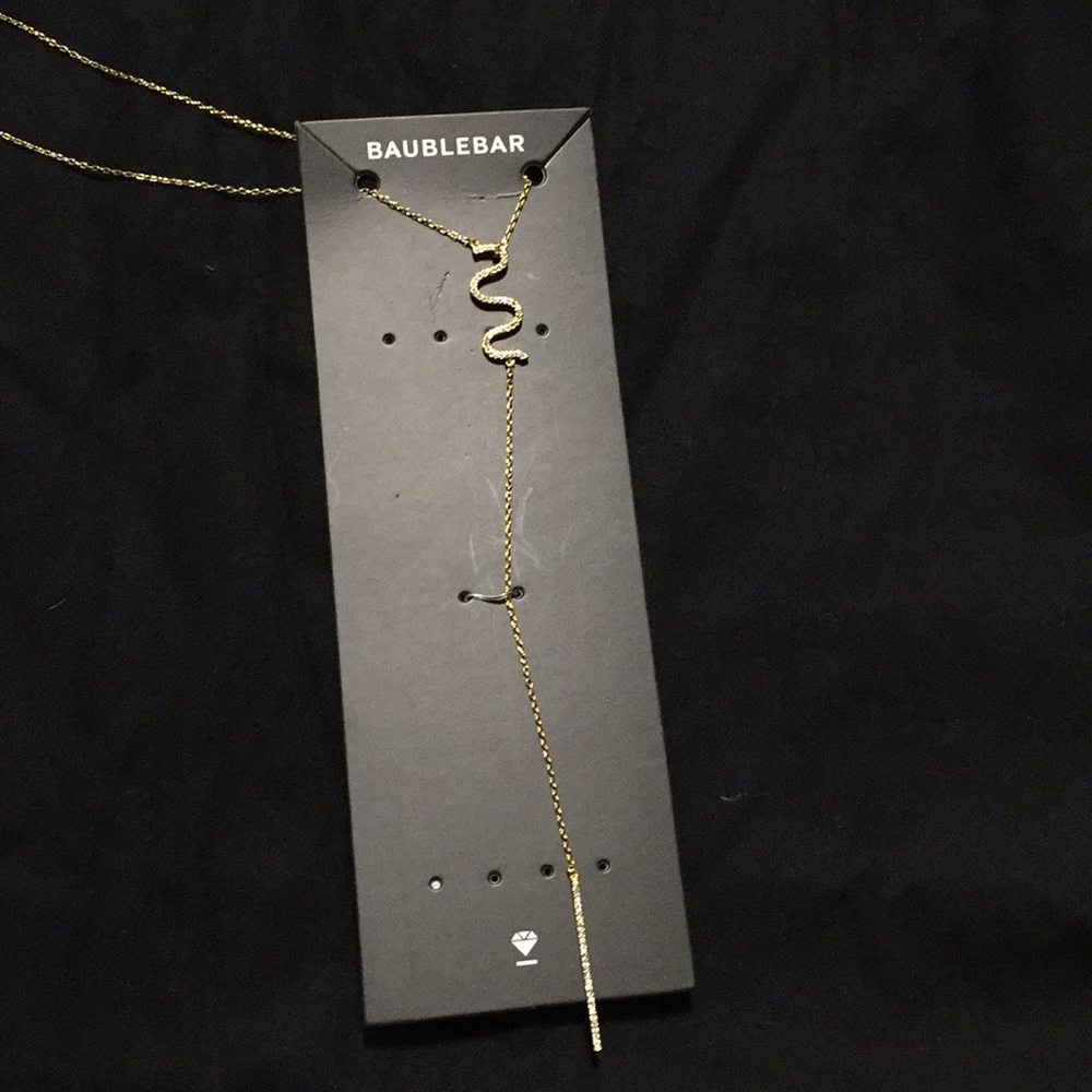 NWT Baublebar Gold Y - Necklace