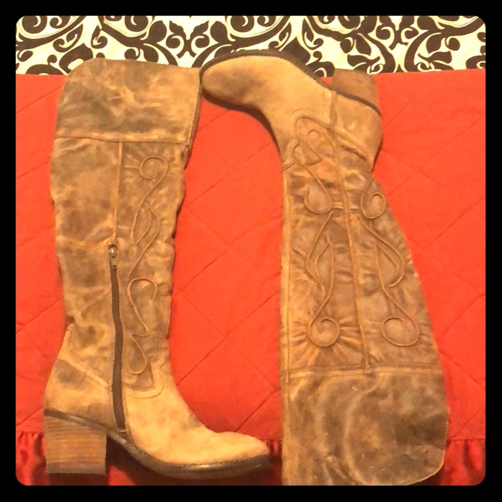 Carlos Santana Over the Knee Boots