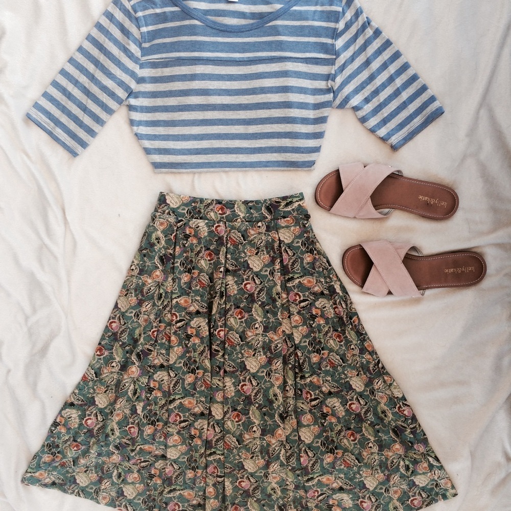 Lularoe OUTFIT floral, modern, chic