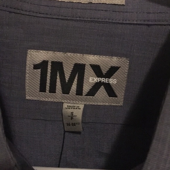 Express Men’s Fitted Dress shirt SZ Small - Picture 2 of 4