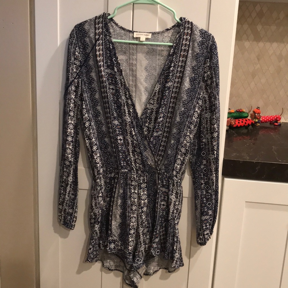 long sleeve romper