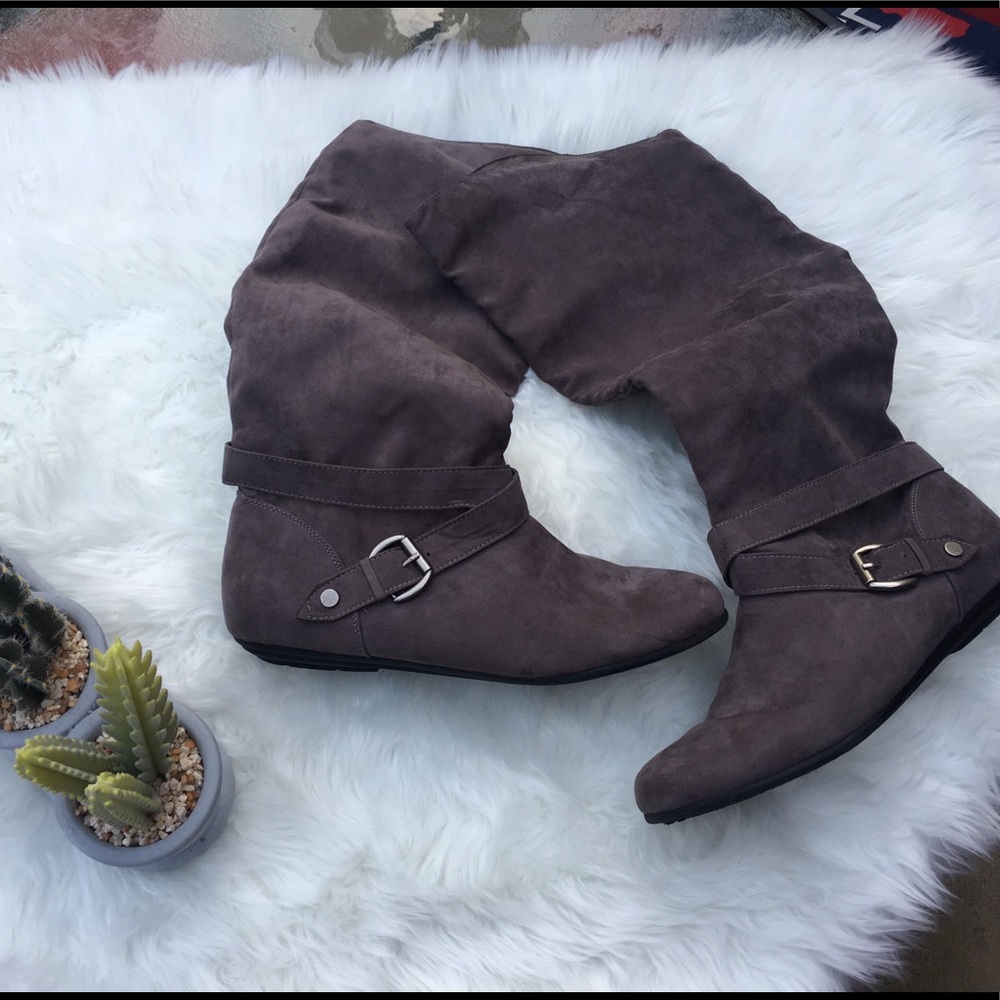Grey boots size 10