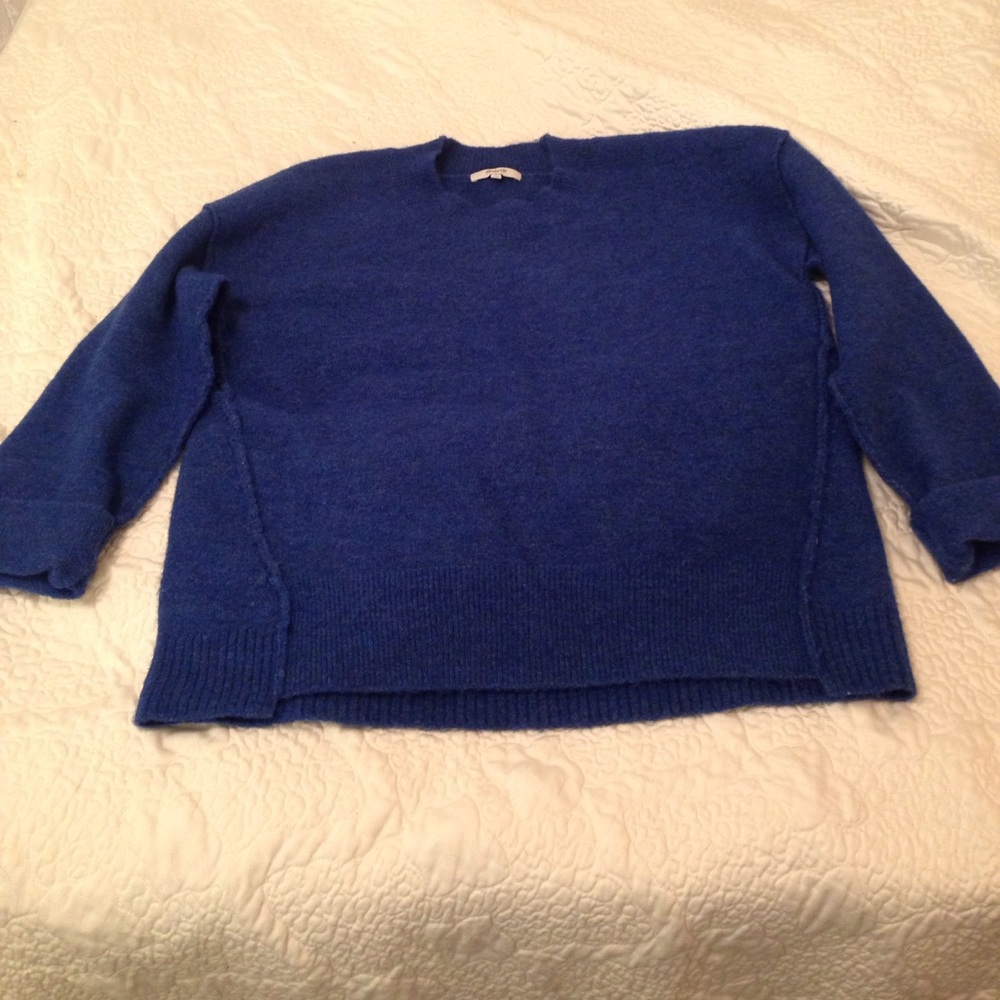 Madewell blue wool sweater