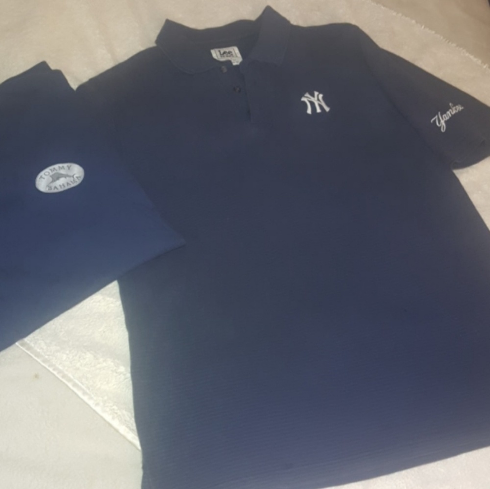 Men's NY YANKEES Polo w/FREE Tommy Bahama tee!