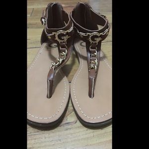 GUESS SANDALS SIZE 7.5 BROWN