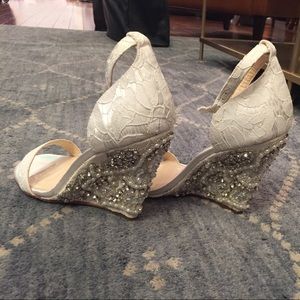 Betsey Johnson bridal wedges