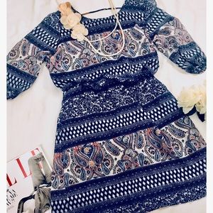 Beautiful Blue Multi colored dress