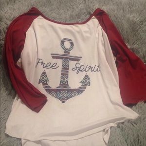 Large rue 21 baseball tee