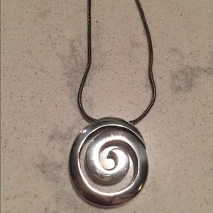 Brighton Silver Swirl Necklace