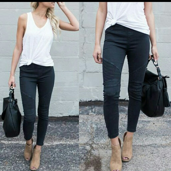 PRICE DROP 😎stretchy biker pants - Picture 2 of 3