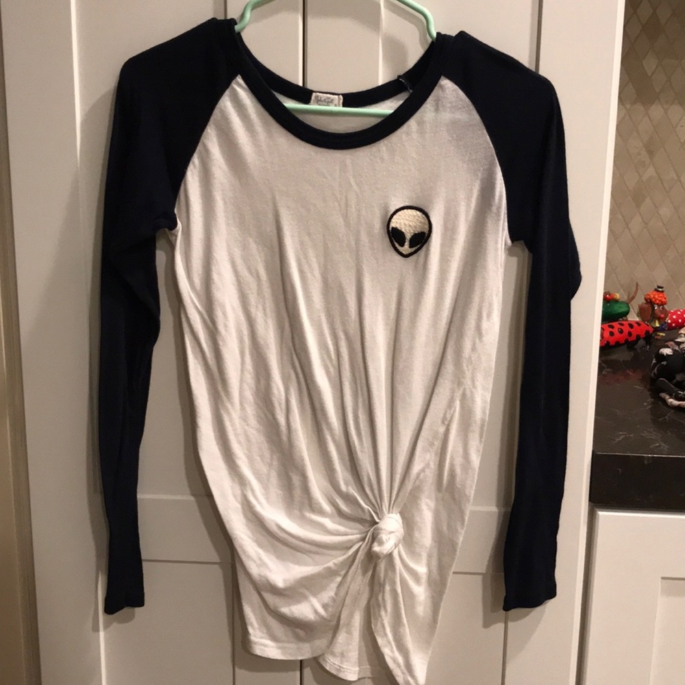 long sleeve shirt with alien