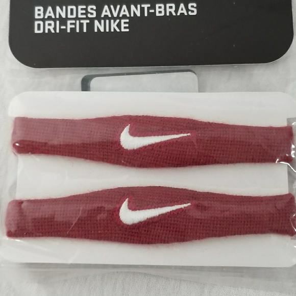 NIKE *nwt* Deep Red Dri-Fit Bicep Bands - Picture 2 of 4