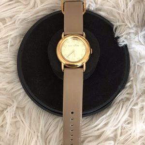 Marc Jacobs Womens Tan & Gold Watch with Box