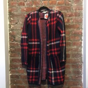 NWT Boden Heritage Check Coatigan